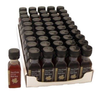 50 x Mignonnettes sirop d'érable
