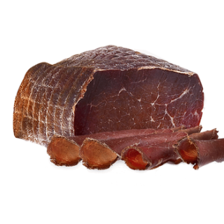 Viande séchée et fumée de bison à trancher