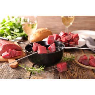 Viande fraîche de bison pour fondue bourguignonne 800g
