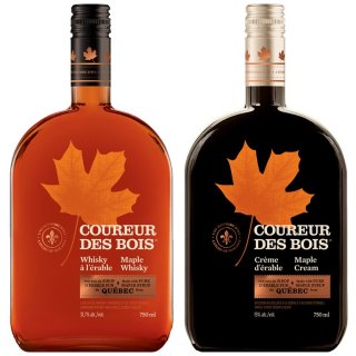 DUO Crème & Liqueur de whisky au sirop d'érable - Coureur des bois