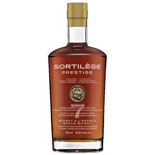 Liqueur de whisky canadien 7 ans d'âge & sirop d'érable - Sortilège prestige