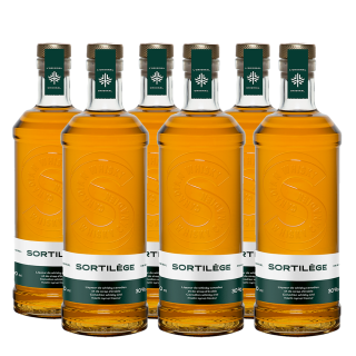 Lot de 6 liqueurs de whisky canadien sirop d'érable Sortilège